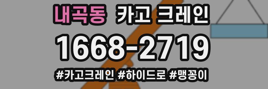 내곡동 크레인 작업