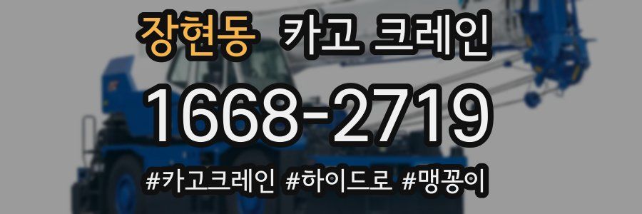 장현동 크레인 작업