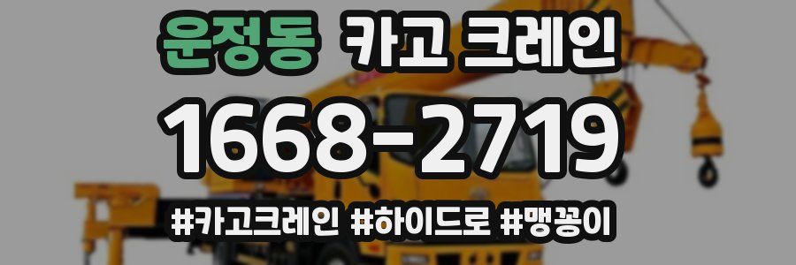 운정동 크레인 작업