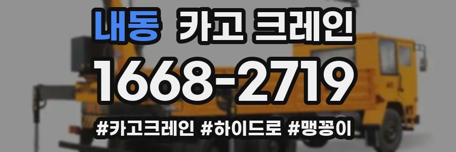 내동 크레인 작업