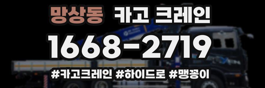 망상동 크레인 작업