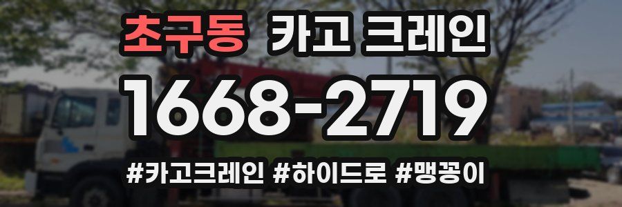 초구동 크레인 작업