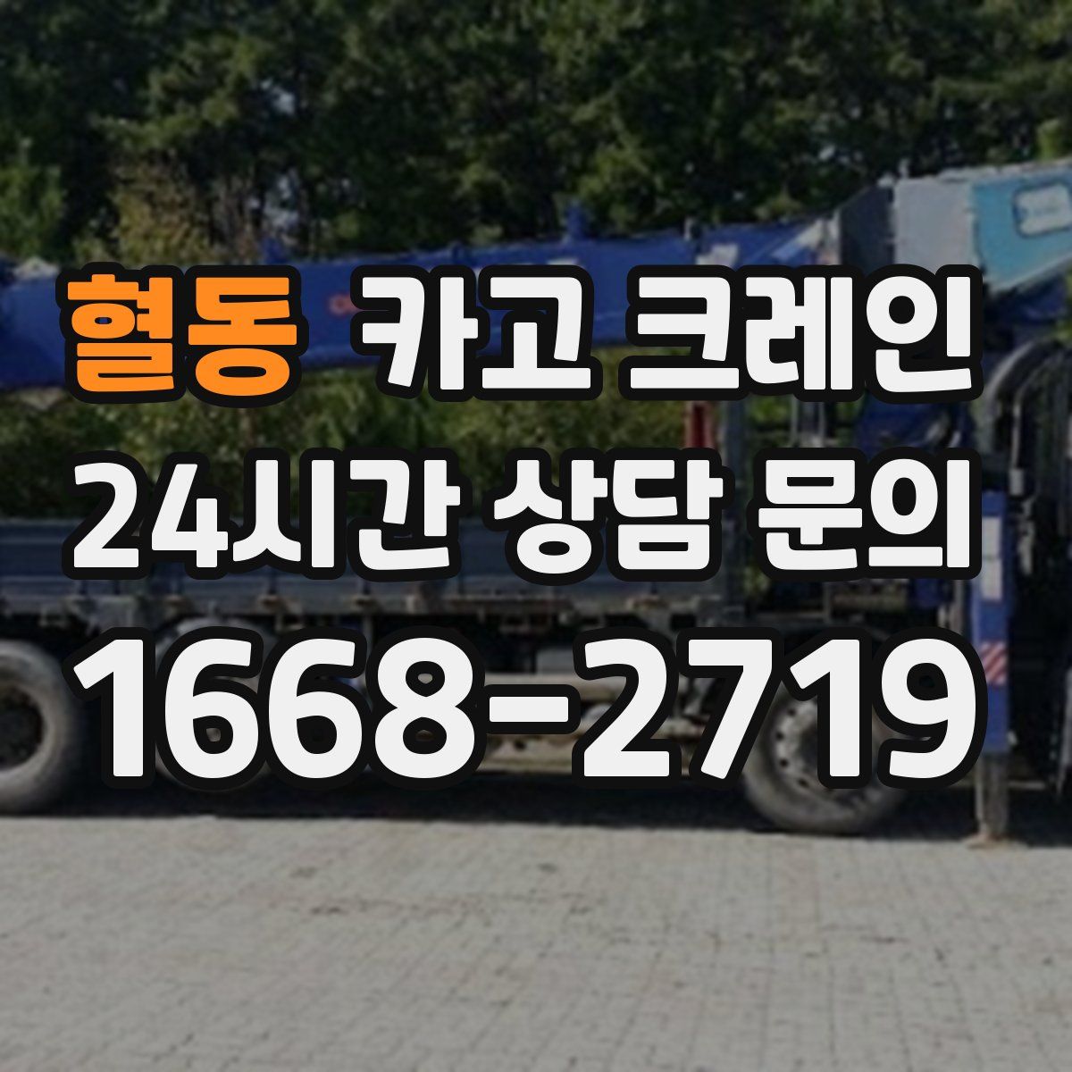 혈동 카고 크레인