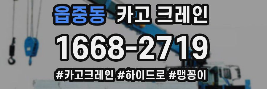 읍중동 크레인 작업