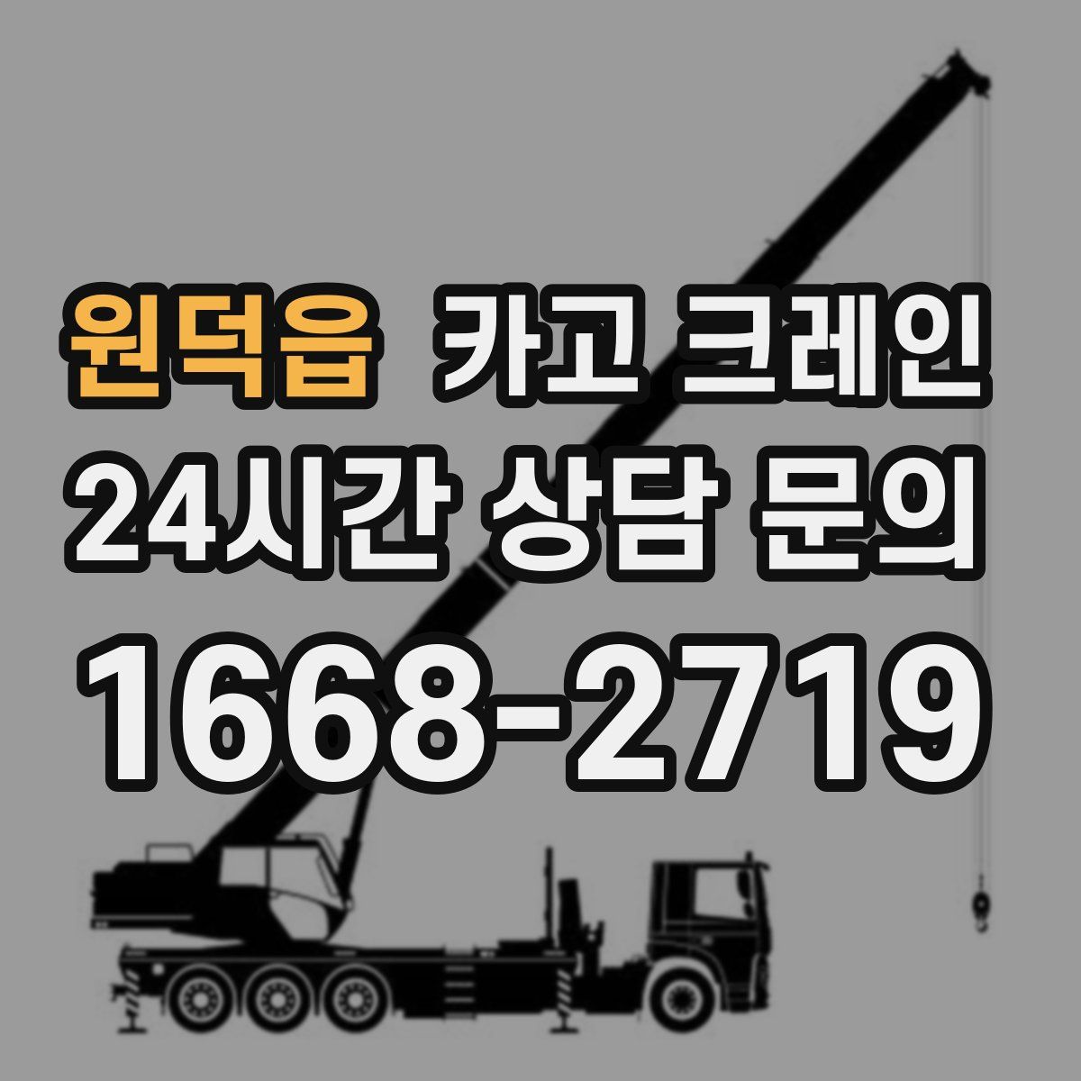 원덕읍 카고 크레인