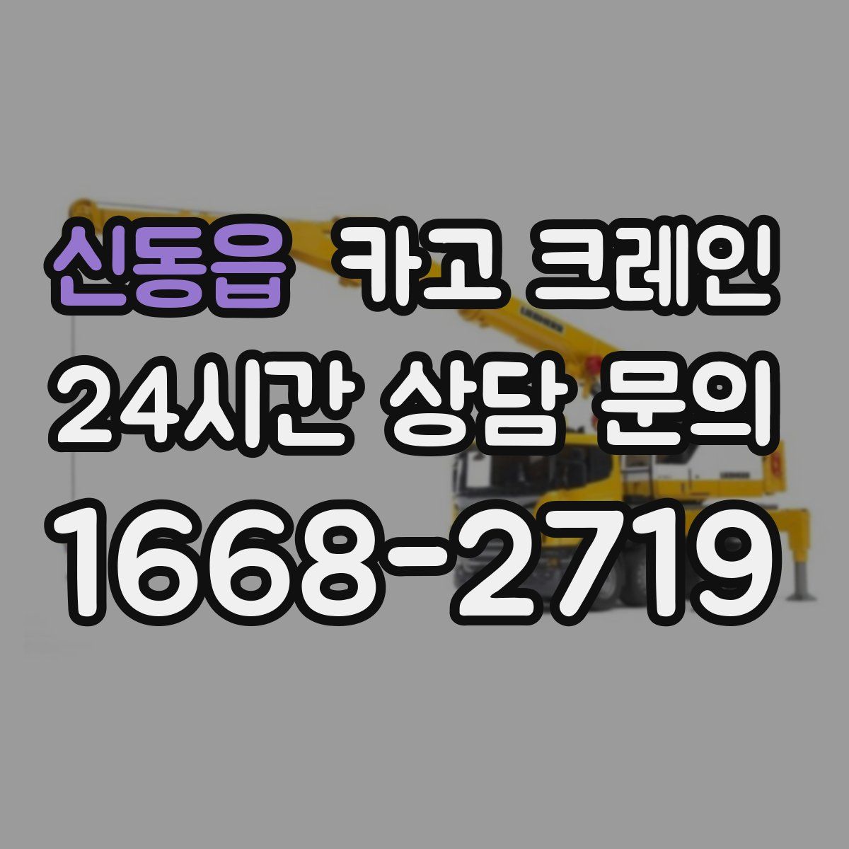 신동읍 카고 크레인