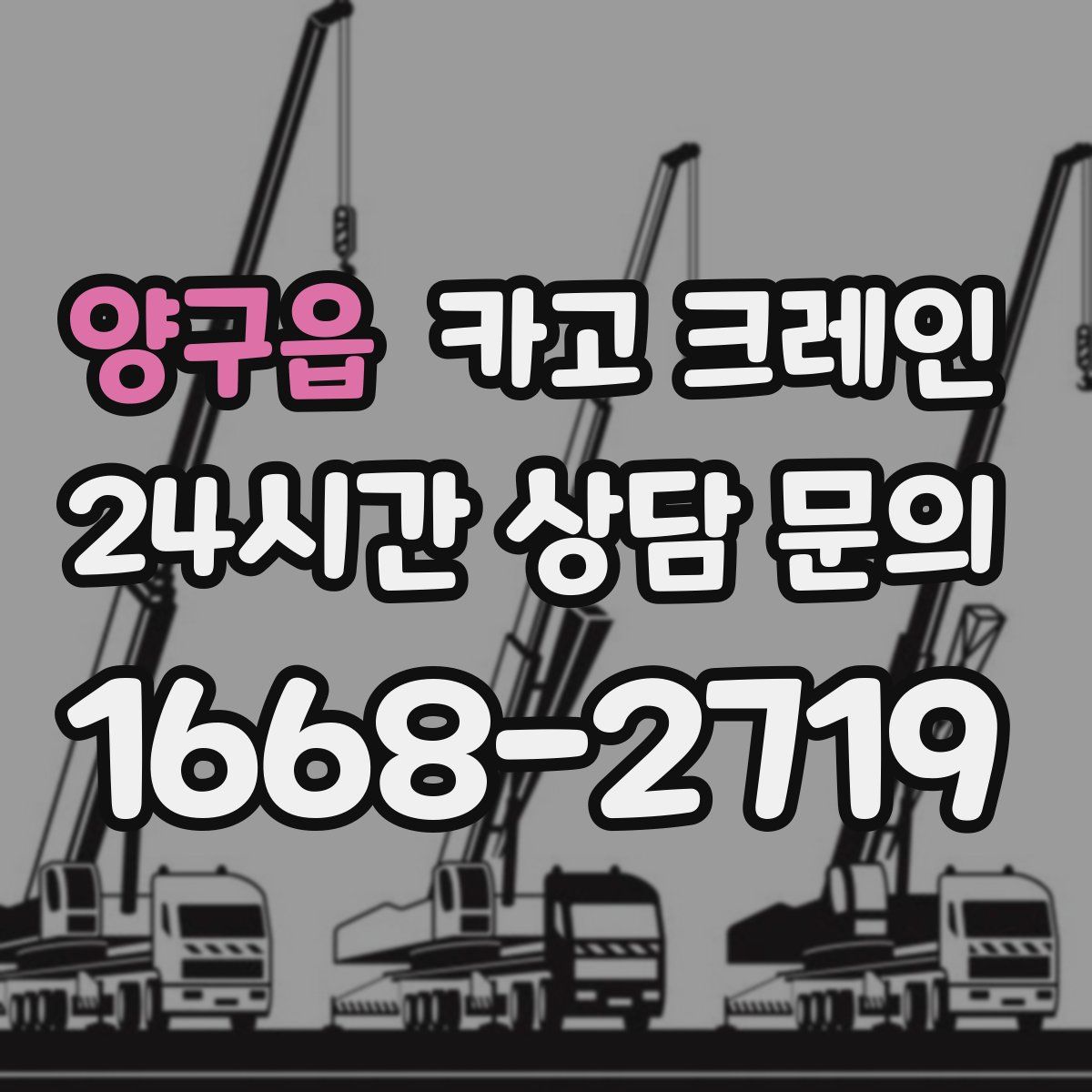 양구읍 카고 크레인