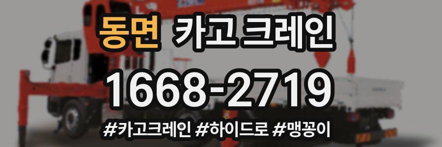 동면 크레인 작업