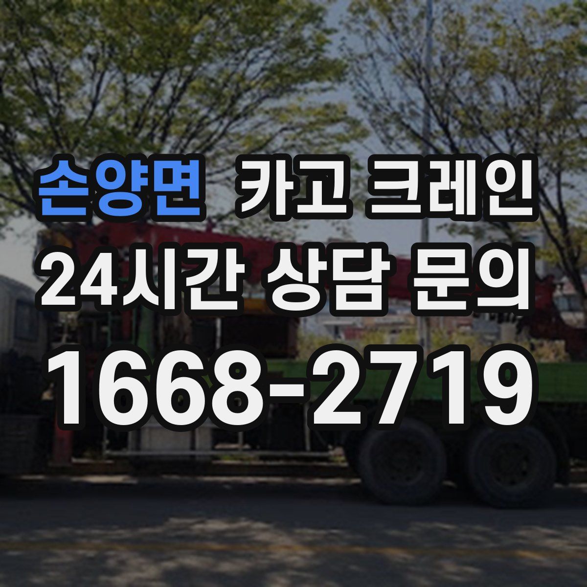 손양면 카고 크레인