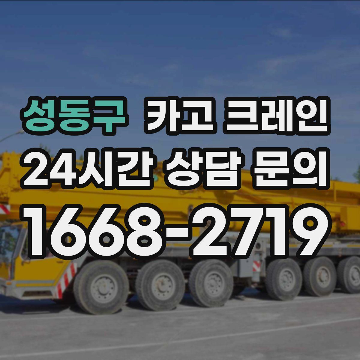 성동구 카고 크레인
