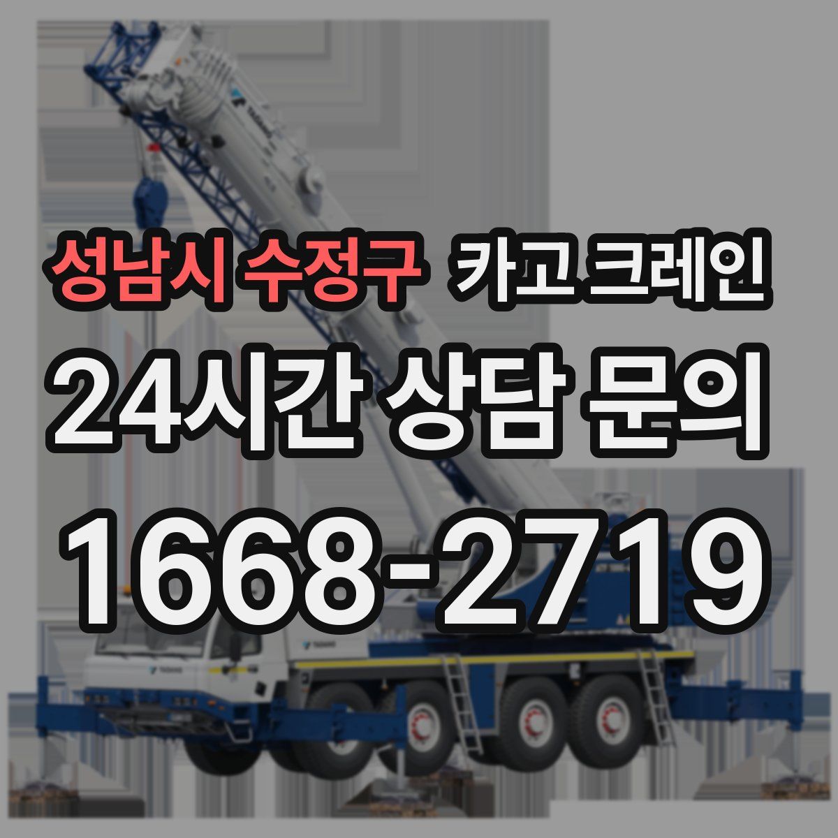 성남시 수정구 카고 크레인