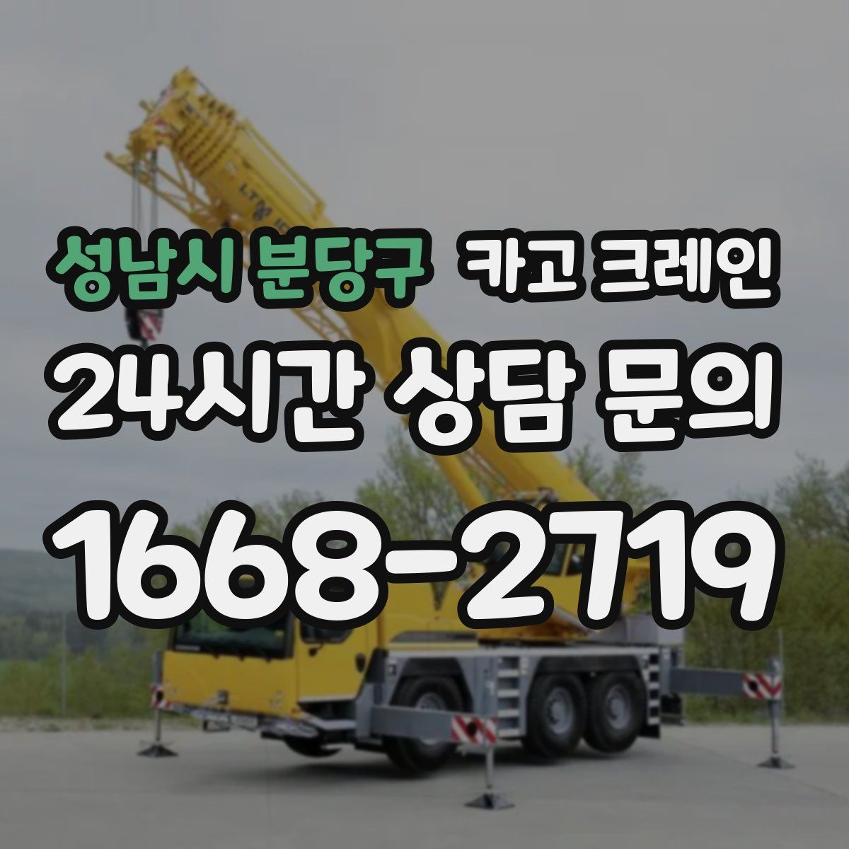 성남시 분당구 카고 크레인