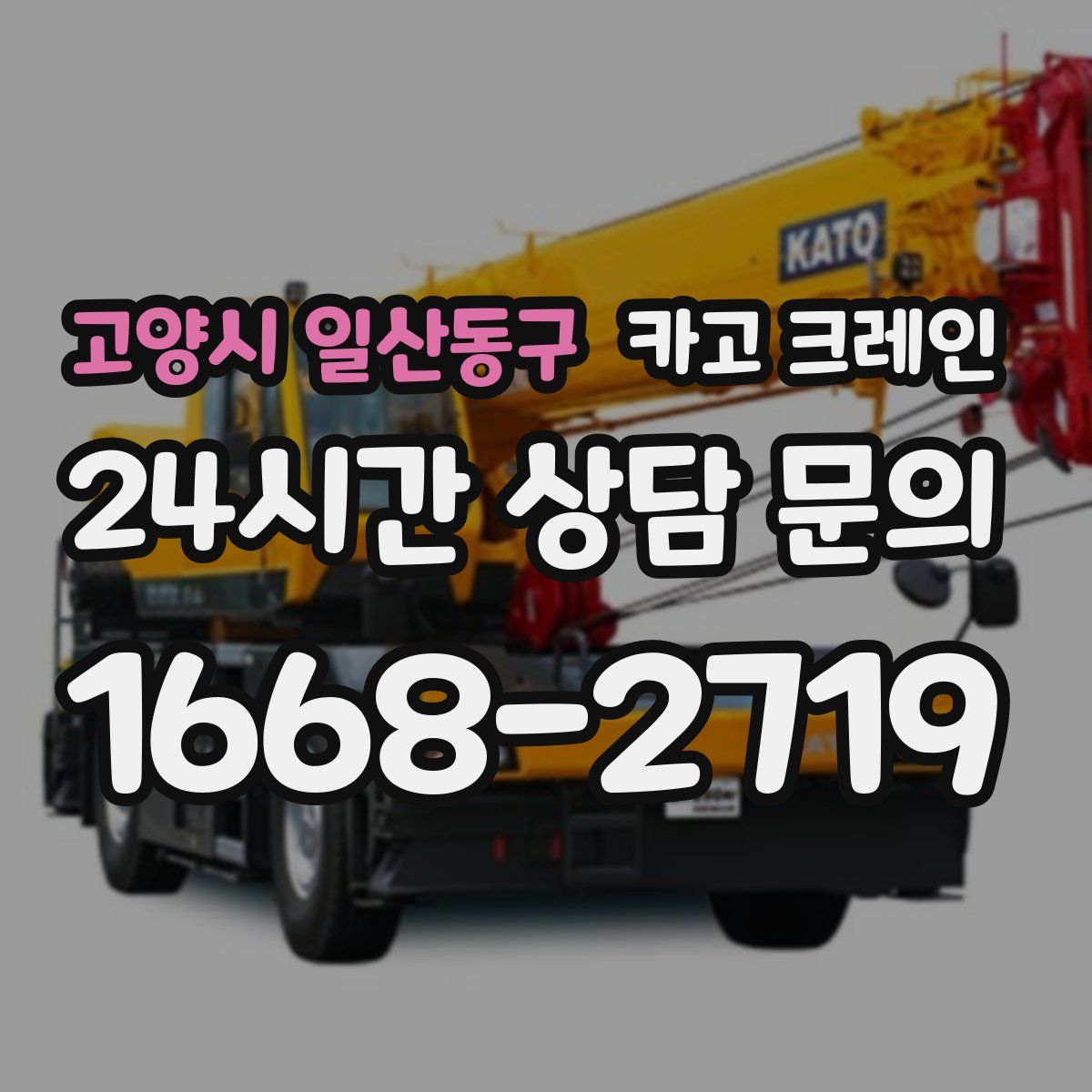 고양시 일산동구 카고 크레인
