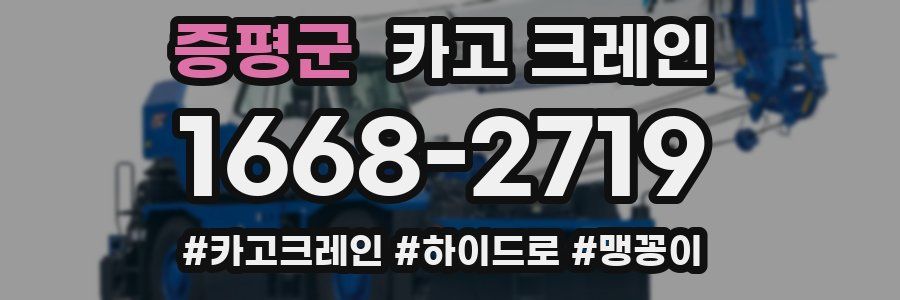 증평군 크레인 작업