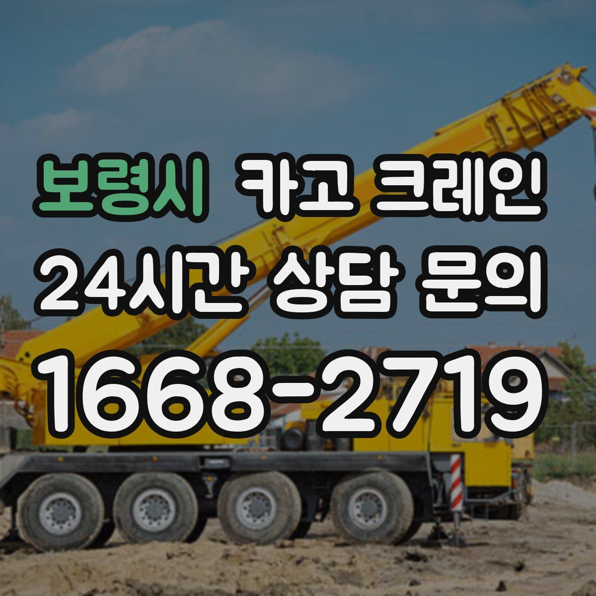 보령시 카고 크레인