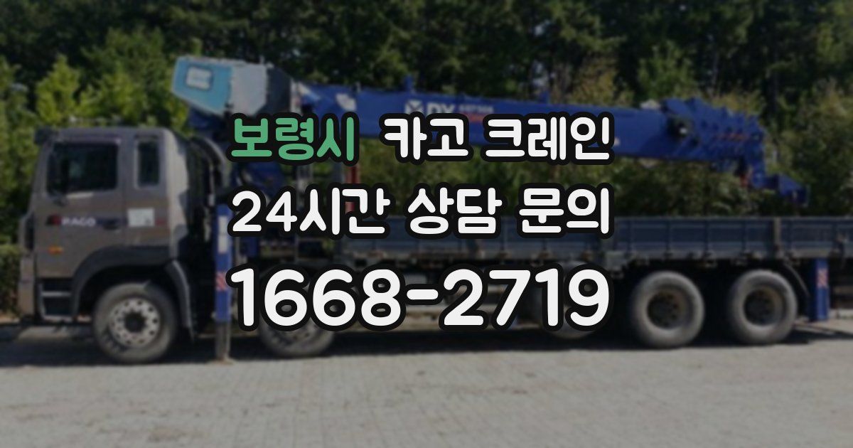 보령시 크레인