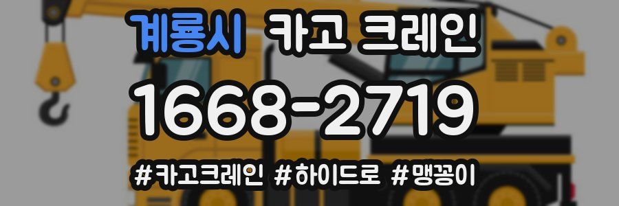 계룡시 크레인 작업