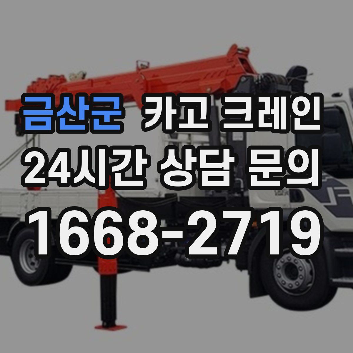 금산군 카고 크레인