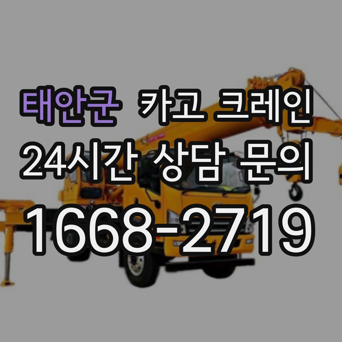 태안군 카고 크레인