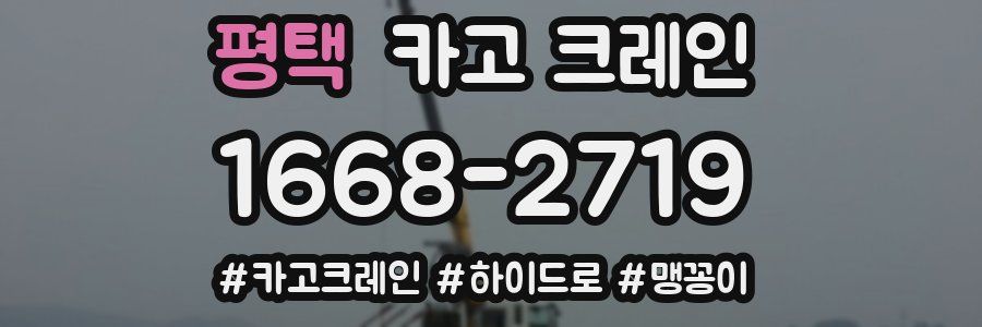 평택 크레인 작업