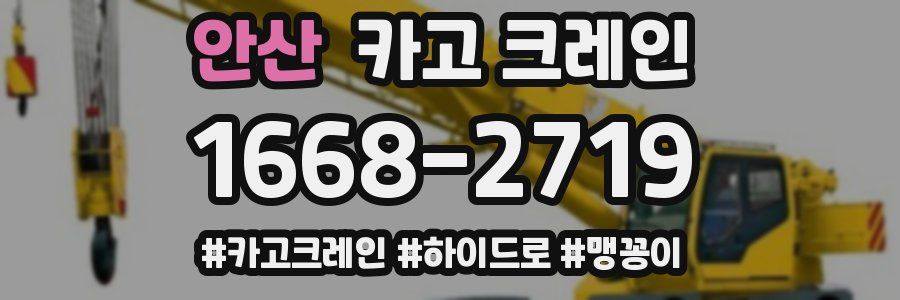안산 크레인 작업