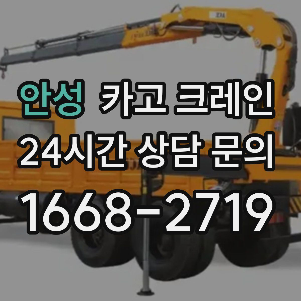 안성 카고 크레인