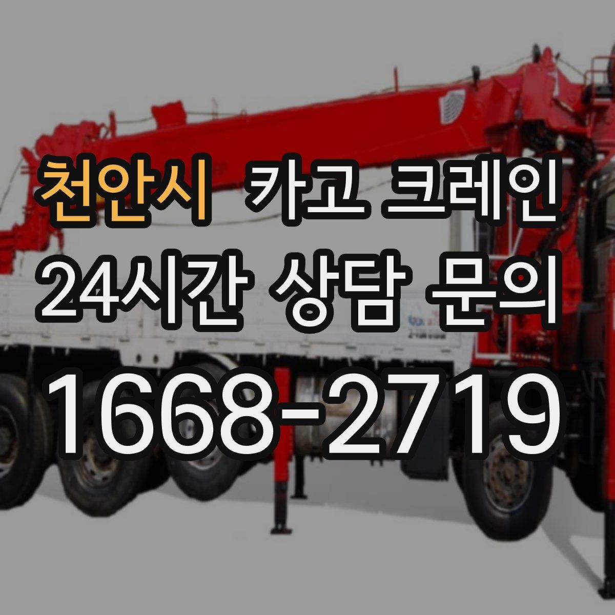 천안시 카고 크레인