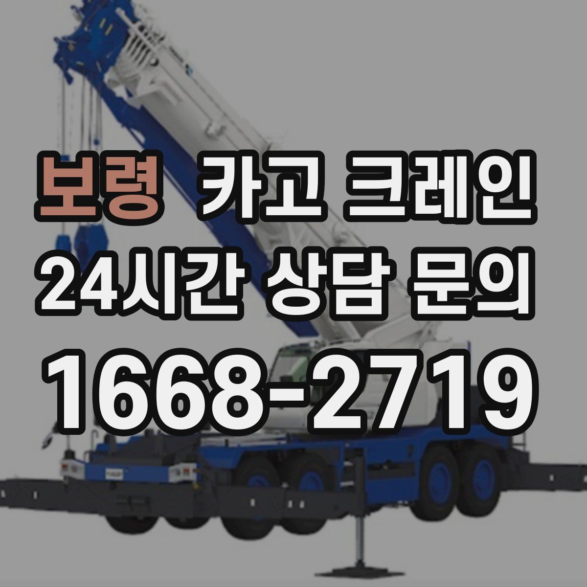 보령 카고 크레인