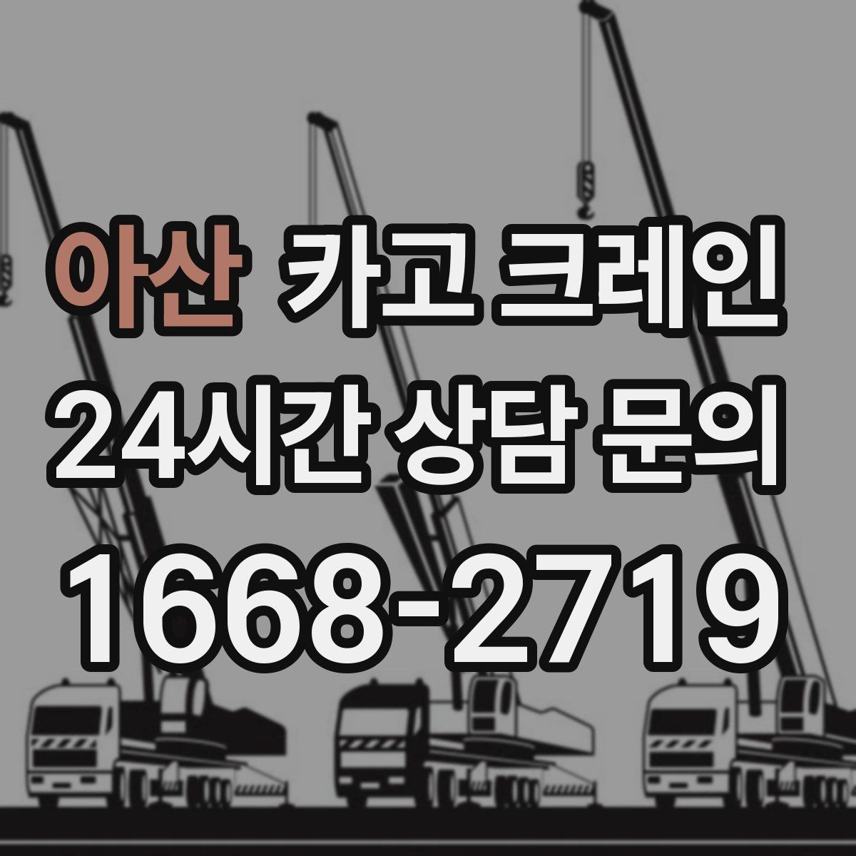 아산 카고 크레인