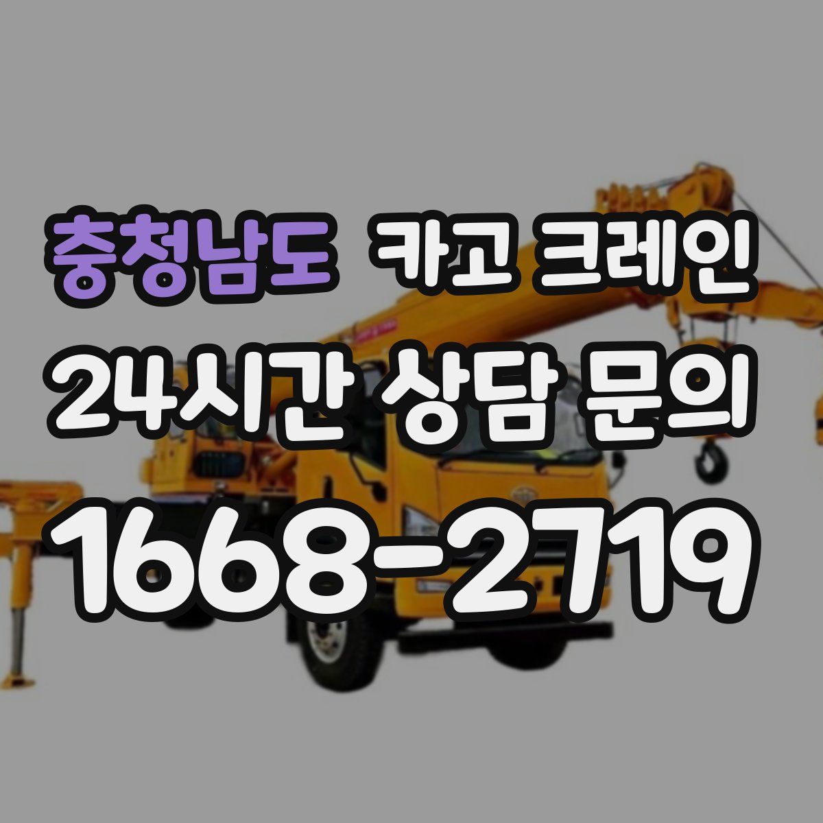 충청남도 카고 크레인