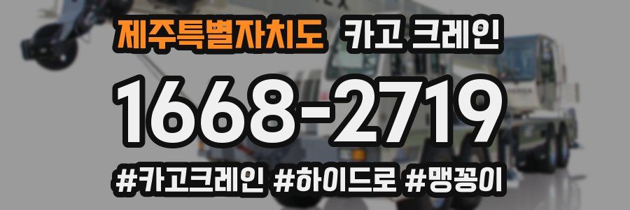 제주특별자치도 크레인 작업