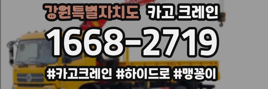 강원특별자치도 크레인 작업