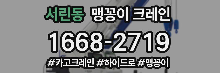 서린동 맹꽁이 크레인