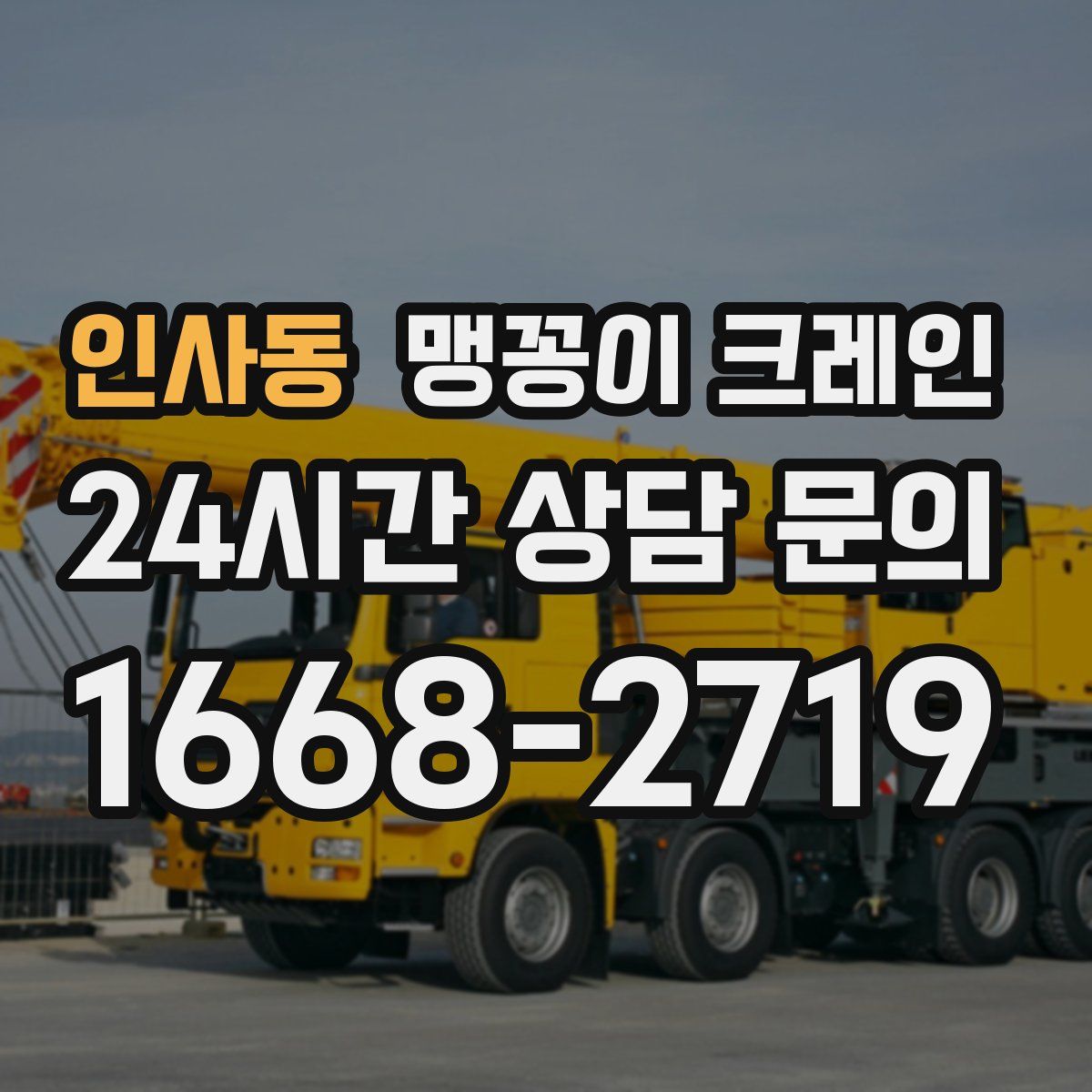 인사동 맹꽁이 크레인