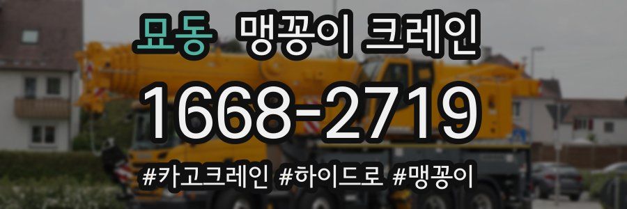 묘동 맹꽁이 크레인