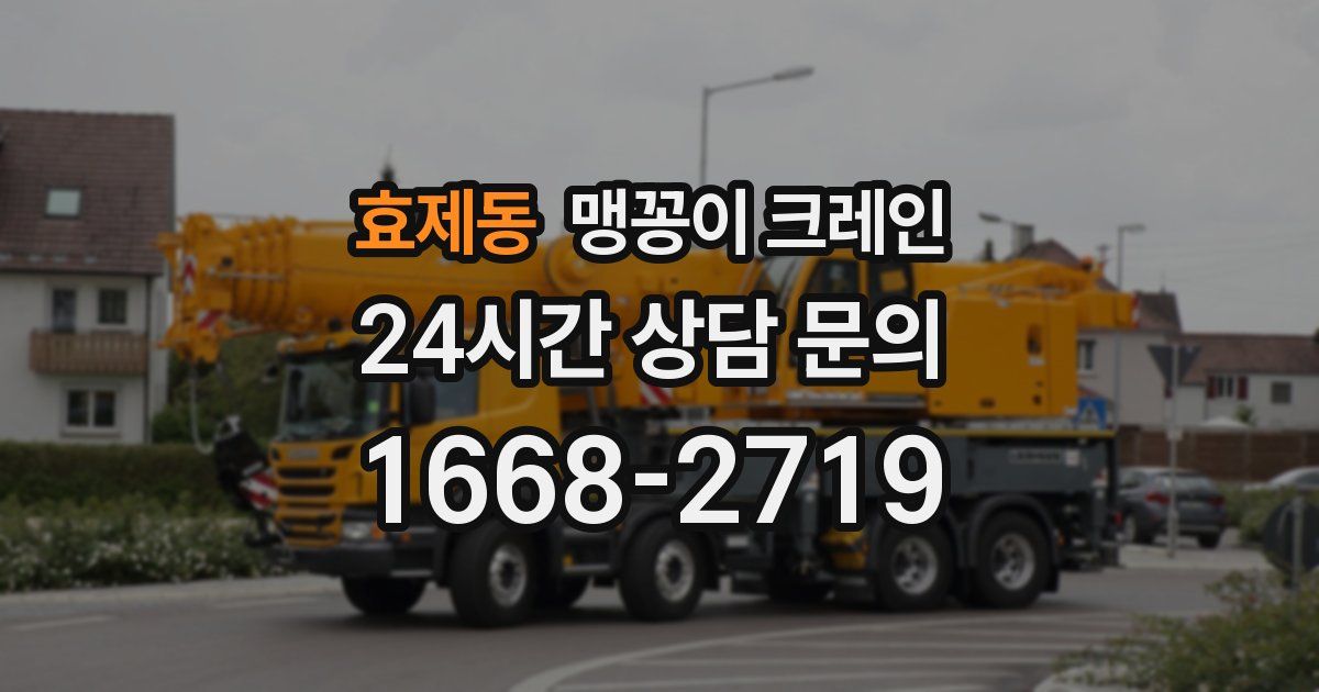 효제동 맹꽁이 크레인