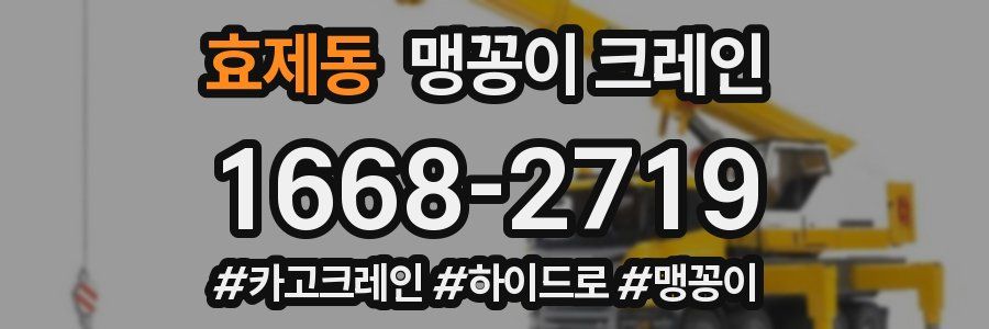 효제동 맹꽁이 크레인