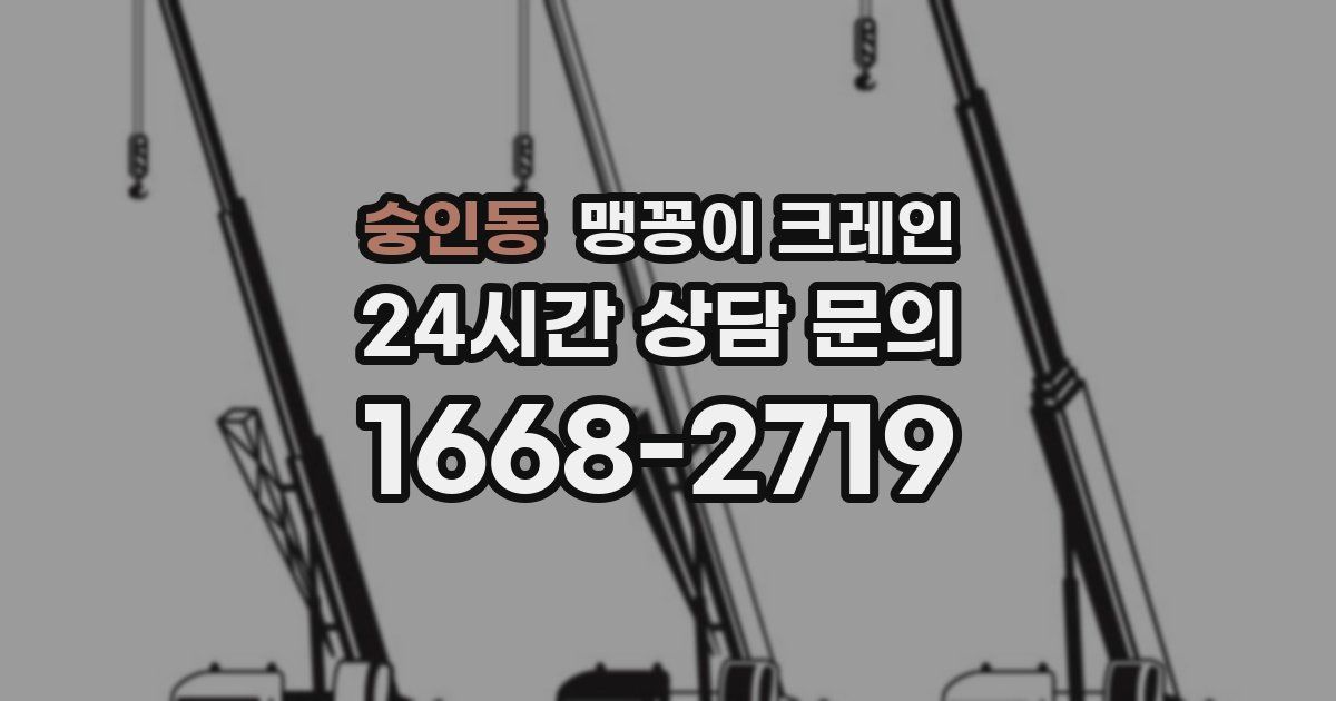 숭인동 맹꽁이 크레인