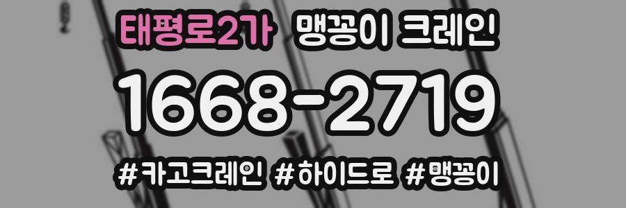 태평로2가 맹꽁이 크레인