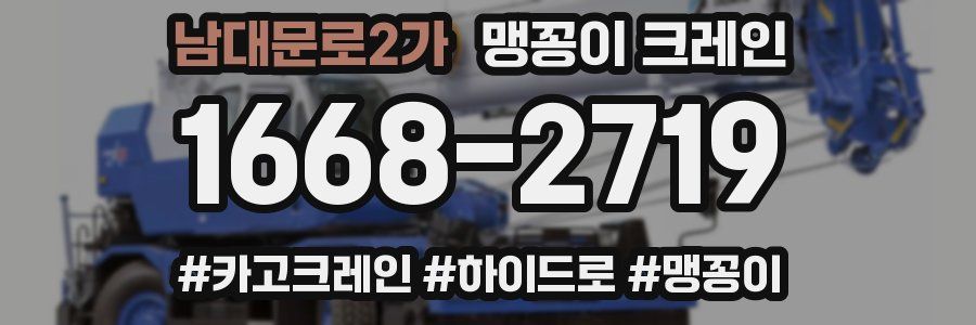 남대문로2가 맹꽁이 크레인