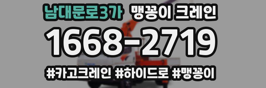 남대문로3가 맹꽁이 크레인