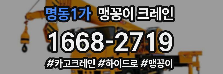 명동1가 맹꽁이 크레인