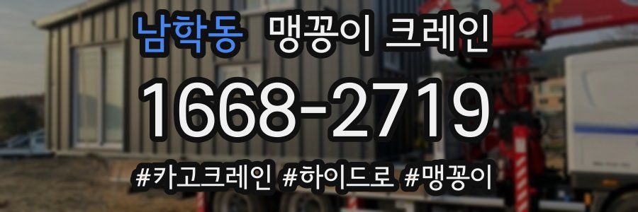 남학동 맹꽁이 크레인