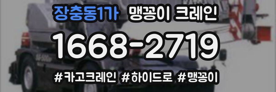 장충동1가 맹꽁이 크레인