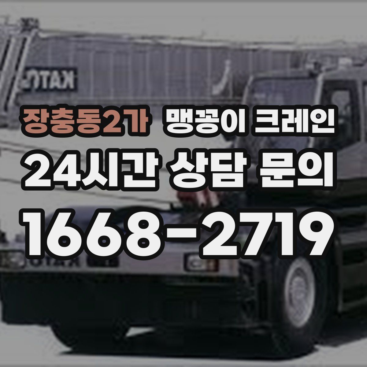 장충동2가 맹꽁이 크레인