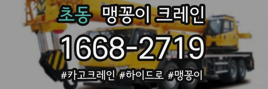 초동 맹꽁이 크레인