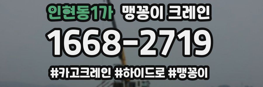 인현동1가 맹꽁이 크레인