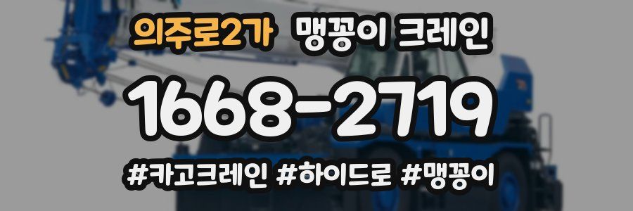 의주로2가 맹꽁이 크레인