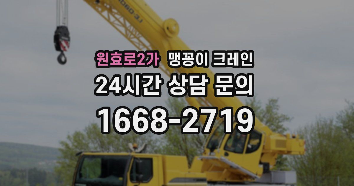 원효로2가 맹꽁이 크레인