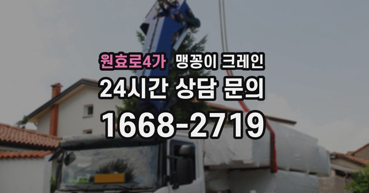 원효로4가 맹꽁이 크레인
